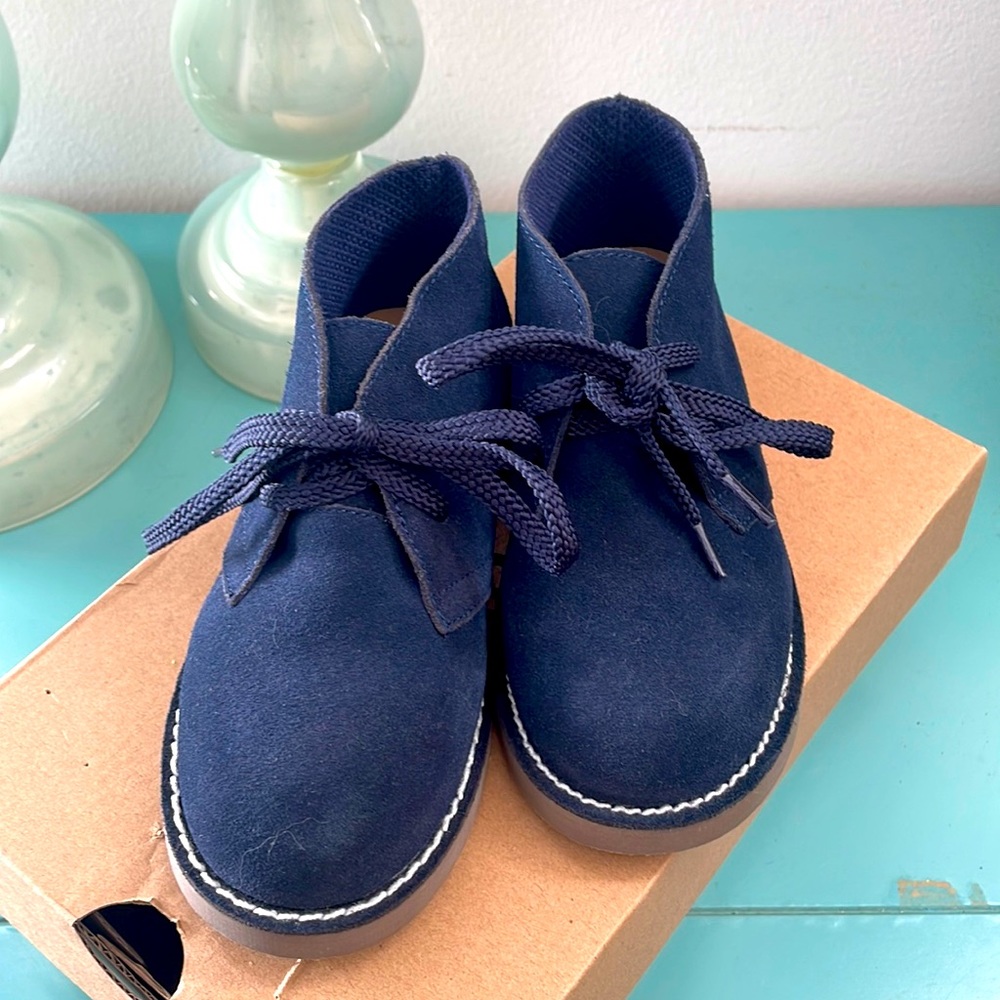 Blue suede chukka boot kids